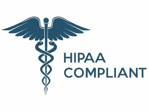 A logo for HIPAA Compliant.