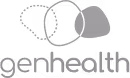 Grey Genhealth logo.