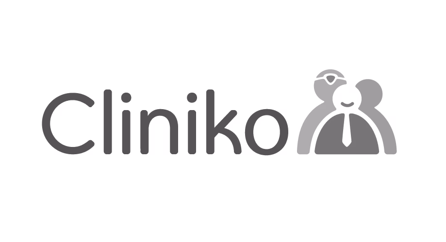 A logo for a company called Cliniko.